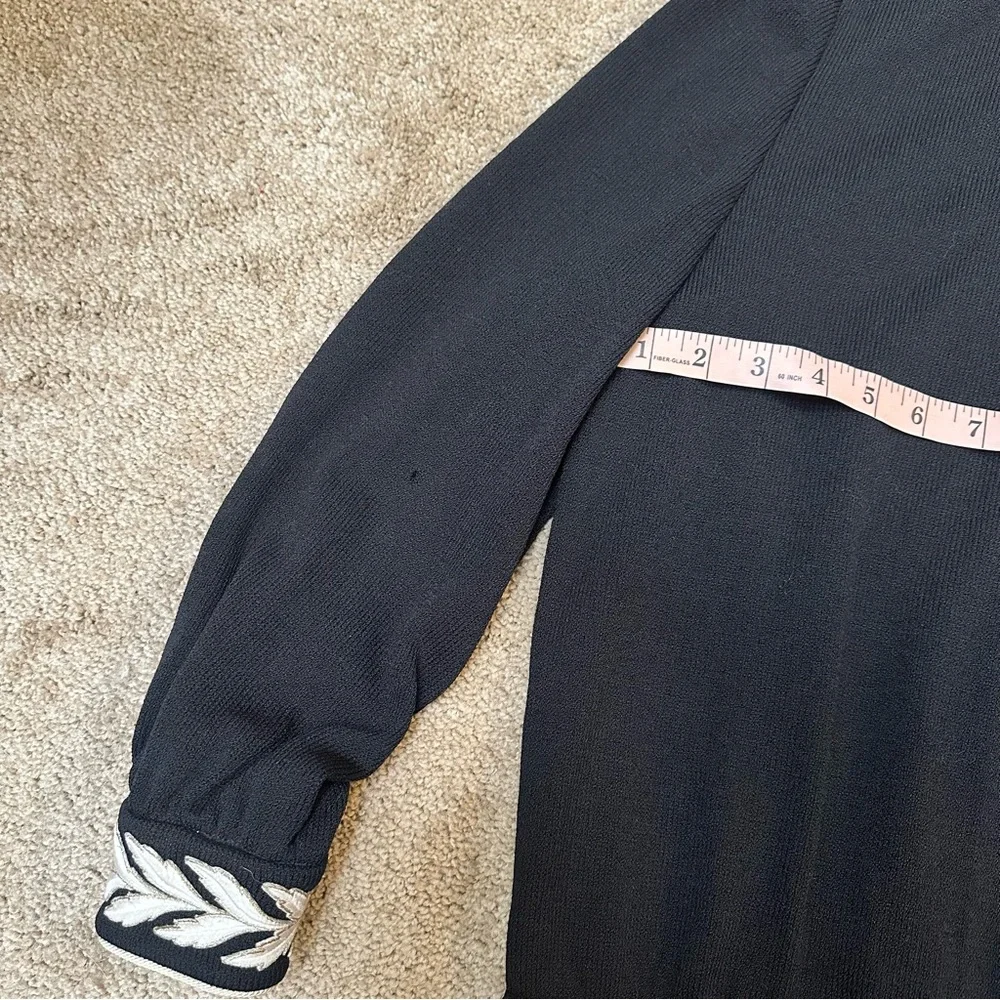 SOLDSt. John Collection by Marie Gray Nautical Zip Cardigan Jacket Embroidery L - Picture 3 of 8